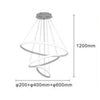 Lampadario Sospeso Led 72w 3 Cerchi Pendente Rotondo Anelli Bianco Luce 4000k 50255
