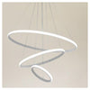 Lampadario Sospeso Led 72w 3 Cerchi Pendente Rotondo Anelli Bianco Luce 4000k 50255