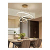 Lampadario Sospeso Led 72w 3 Cerchi Pendente Rotondo Anelli Bianco Luce 4000k 50255
