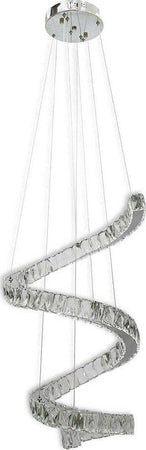 Lampadario Spirale Sospensione Regolabile Cristalli Base Specchio 32w 6500k B15 Casa, arredamento e bricolage > Illuminazione da interno > Lampadari Trade Shop italia - Napoli, Commerciovirtuoso.it
