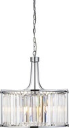 Lampadario-Tondo-Contemporaneo-Victoria-Acciaio-Cromo-Vetro-5-Luci-E27