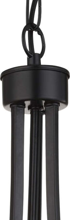 Lampadario-Tondo-Contemporaneo-Victoria-Acciaio-Nero-Vetro-5-Luci-E27