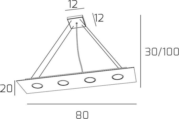 Lampadario-Top-Light-PATH-1141-S4-R+3-Gx53-LED-vetro-biemissione-sospensione-moderna