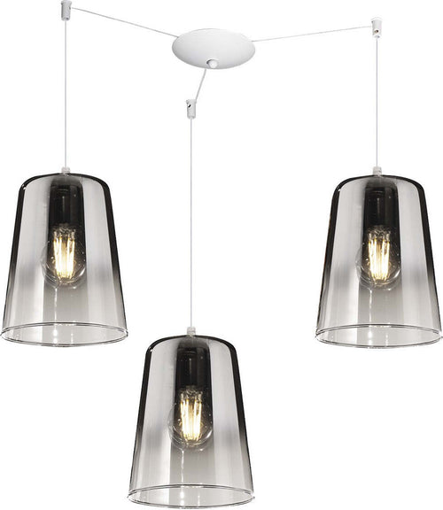Lampadario-Top-Light-SHADED-1164BI-S3-S-CR-E27-LED-vetro-cromo-lampada-soffitto-moderna