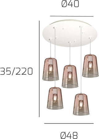 Lampadario-Top-Light-SHADED-1164BI-S5-T-RA-E27-LED-vetro-colorato-lampada-soffitto-moderna