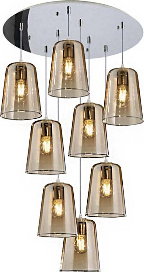 Lampadario-Top-Light-SHADED-1164CR-S8-T-E27-LED-vetro-colorato-moderna-lampada-soffitto