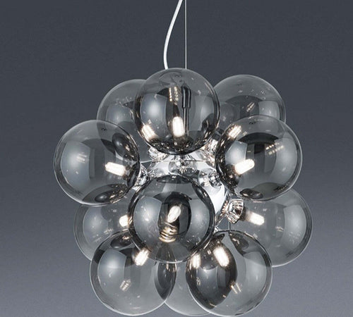 Lampadario-Trio-Lighting-ALICIA-G9-LED-45CM-vetro-fumè-sospensione-moderna-multiluce-sfere-interno