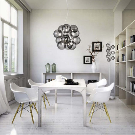 Lampadario-Trio-Lighting-ALICIA-G9-LED-45CM-vetro-fumè-sospensione-moderna-multiluce-sfere-interno