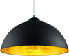 Lampadario-Trio-Lighting-ROMINO-II-E27-LED-50CM-metallo-nero-oro-sospensione-cupola-moderna-classica-interno