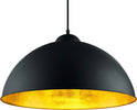 Lampadario-Trio-Lighting-ROMINO-II-E27-LED-50CM-metallo-nero-oro-sospensione-cupola-moderna-classica-interno
