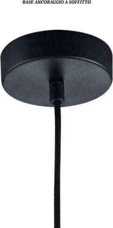 Lampadario-Trio-Lighting-ROMINO-II-E27-LED-50CM-metallo-nero-oro-sospensione-cupola-moderna-classica-interno