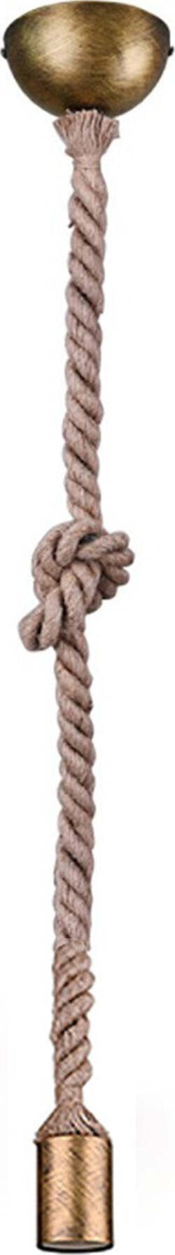 Lampadario-Trio-Lighting-ROPE-E27-LED-metallo-ottone-invecchiato-sospensione-rustica-vintage-corda-interno