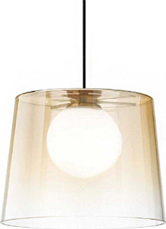 Lampadario-vetro-ambra-Ideal-Lux-FADE-271316-G9-LED-lampada-soffitto-classica