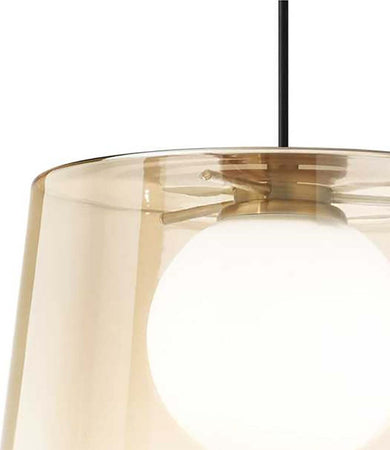 Lampadario-vetro-ambra-Ideal-Lux-FADE-271316-G9-LED-lampada-soffitto-classica