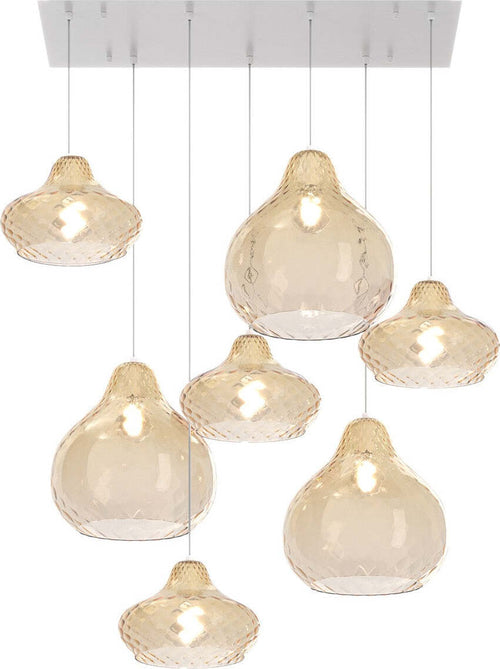 Lampadario-vetro-colorato-Top-Light-DRESS-1191-BI-S7-RMIX-AMBRA-E27-LED-lampada-soffitto-moderna