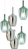 Lampadario-vetro-verde-cromo-Gea-Luce-OFELIA-S10-E27-LED-lampada-soffitto-multiluce