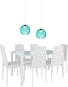 Lampadario-vetro-verde-Due-P-VELVET-2720-SG-E27-LED-lampada-soffitto-sospensione-moderna