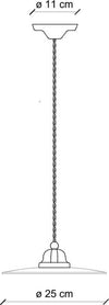 Lampadario-Vintage-B&W-Metallo-Smaltato-Nero-E-Bianco-1-Luce-E27-25Cm