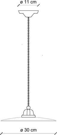 Lampadario-Vintage-B&W-Metallo-Smaltato-Nero-E-Bianco-1-Luce-E27-30Cm