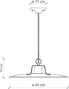 Lampadario-Vintage-Country-Ferro-E-Ceramica-Arancio-1-Luce-E27