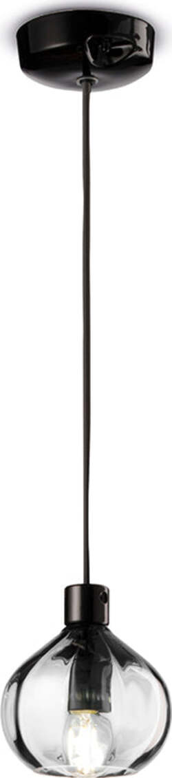 Lampadario-Vintage-Decò-Afoxe'-Alluminio-Ceramica-Cristallo-1-Luce-E14