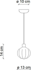 Lampadario-Vintage-Decò-Afoxe'-Alluminio-Ceramica-Verde-Salvia-1-Luce-E14
