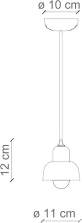 Lampadario-Vintage-Decò-Berimbau-Ceramica-Arancio-Pokè-1-Luce-E14
