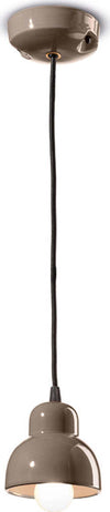 Lampadario-Vintage-Decò-Berimbau-Ceramica-Marrone-Moka-1-Luce-E14
