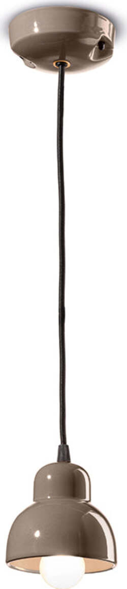 Lampadario-Vintage-Decò-Berimbau-Ceramica-Marrone-Moka-1-Luce-E14