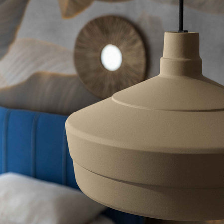 Lampadario-Vintage-Decò-Churuata-Marrone-Fango-1-Luce-E27