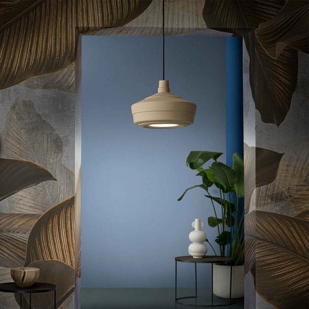 Lampadario-Vintage-Decò-Churuata-Marrone-Fango-1-Luce-E27