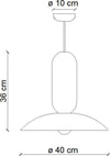 Lampadario-Vintage-Decò-Pau-Ceramica-Turchese-E-Arancio-Pokè-1-Luce-E27