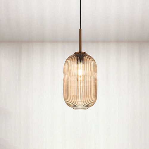 Lampadario-Vintage-Plisse'-Oro-1-Luce-E27