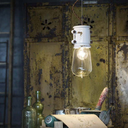 Lampadario-Vintage-Urban-Ferro-E-Ceramica-Bianco-1-Luce-E27-12Cm