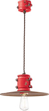 Lampadario-Vintage-Urban-Ferro-E-Ceramica-Rosso-1-Luce-E27-40Cm