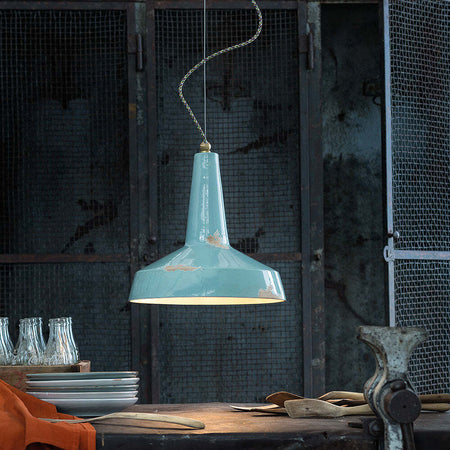 Lampadario-Vintage-Vague-Vintage-Ferro-E-Ceramica-Azzurro-1-Luce-E27-35Cm