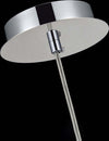 Lampadaro-Contemporaneo-Fermi-Metallo-Nichel-1-Luce-Diffusore-Vetro-Trasparente