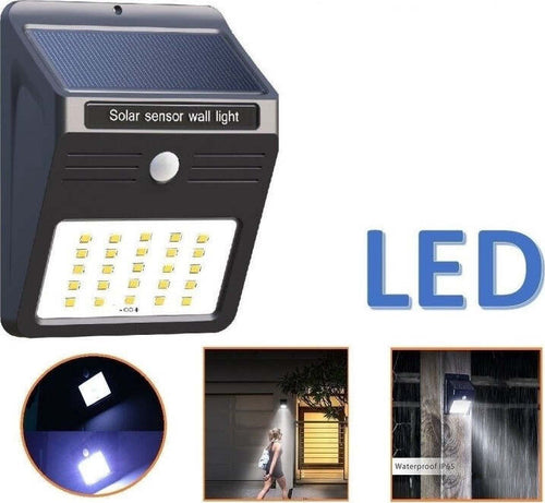LAMPADE 30LED 15W PARETE MURO ENERGIA SOLARE SENSORE MOVIMENTO APPLIQUE ESTERNO Illuminazione/Illuminazione per esterni/Proiettori Trade Shop italia - Napoli, Commerciovirtuoso.it