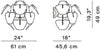 Lampade a parete Luceplan Hope D66/8a