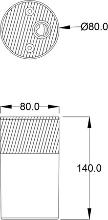 Lampade-A-Soffitto-Moderno-Da-Esterno-Alluminio-Grafite-1-Lucee27-60W-Ip54