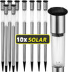 10 LAMPADE DA GIARDINO RICARICA SOLARE IN ACCIAIO INOSSIDABILE TECNOLOGIA A LED Illuminazione/Illuminazione per esterni/Luci per sentieri Trade Shop italia - Napoli, Commerciovirtuoso.it