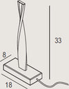 Lampade-Da-Scrivania---Ufficio-Contemporaneo-Twist-Metallo-Bianco-Led-6W