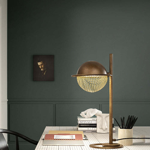 Lampade-Da-Scrivania---Ufficio-Moderno-Iglù-Metallo-Bronzo-1-Luce