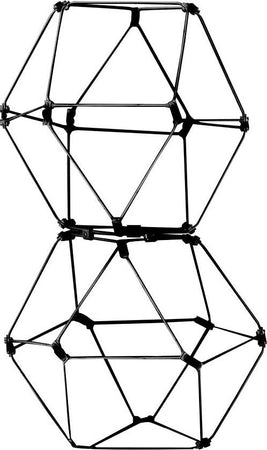 Lampade-Da-Scrivania---Ufficio-Moderno-Lucciola-Metallo-Cromato-Nero-Led-9,6W