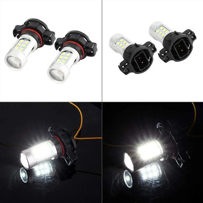 Coppia Lampade Led H16 PS24W Canbus 21smd Luce Diurna 26W Compatibile Peugeot 207 208 307