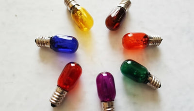 LAMPADINA 3 CANDELE COLORATA E14