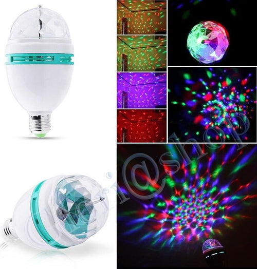 Lampadina-3-Led-Sfera-Rgb-Multicolore-.-Faro-Lampada-Rotante-Automatica-3w-E27-Each