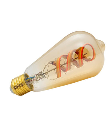Lampadina A Filamento Led Intelligente Wifi St64-sf E27 4,9w 1800lm Alexa Google