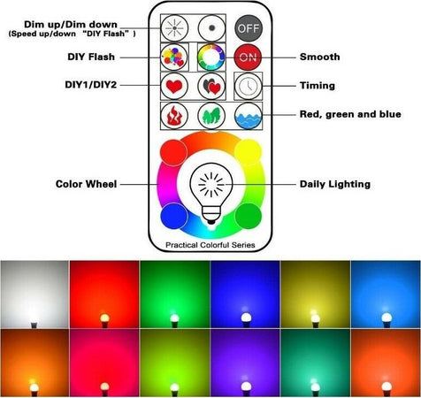 Lampadina A Led Da 10 Watt Lampada E27 Rgb Rgbw Con Telecomando Dimmerabile A+ Illuminazione/Lampadine/Lampadine a LED Trade Shop italia - Napoli, Commerciovirtuoso.it