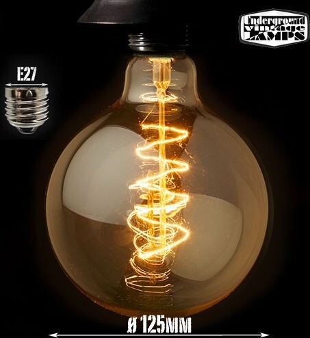 LAMPADINA A LED FILAMENTO GLOBO CARBONIO VINTAGE ATTACCO E27 5W G125 Illuminazione/Lampadine/Lampadine a LED Trade Shop italia - Napoli, Commerciovirtuoso.it